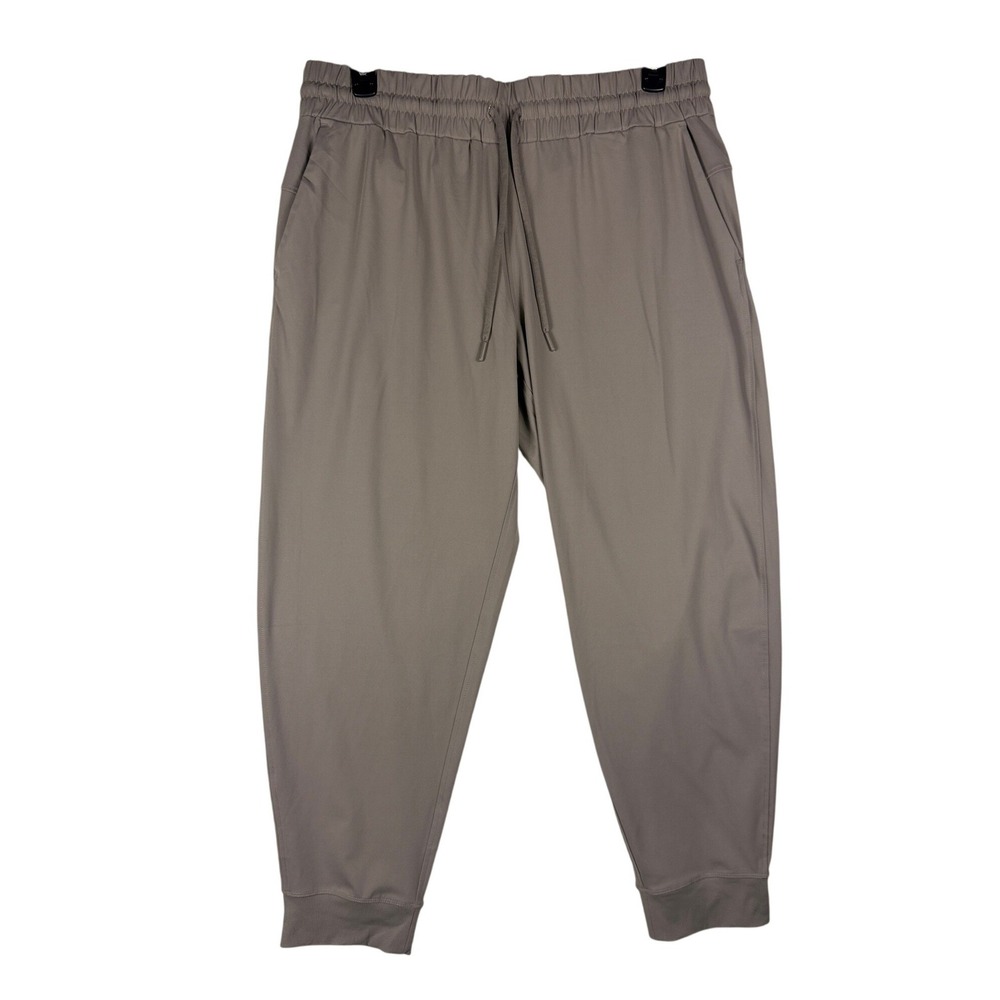 Member's Mark Womens Travel Jogger XL Taupe Brown Recycled Nylon Spandex Pants